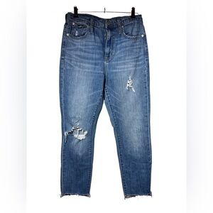 Madewell The High Rise Slim Boyjean Blue Women Size 27